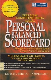 Image of Pertajam kompetensi anda melalui personal balanced scorecard : sinergikan ambisi pribadi anda dengan ambisi perusahaan