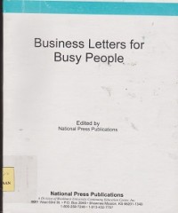 Image of Business letters for busy people