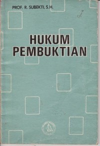 Image of Hukum pembuktian