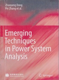 Image of Emerging techniques in power systems analysis