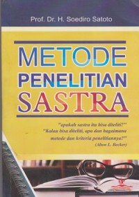 Image of Metode penelitian sastra