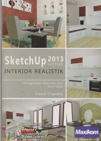 Image of Sketchup 2013 untuk interior realistik (CD : compact disc)