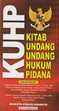 Image of KUHP kitab undang-undang hukum pidana