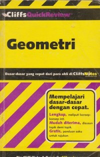 Image of Cliffsquickreview geometri : dasar-dasar yang cepat dari para ahli di cliffsnotes