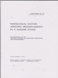 Image of Radiological factors affecting decision-making in a nuclear attack