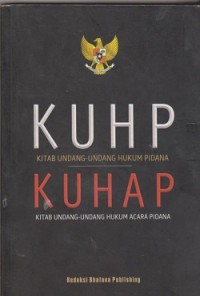 Image of KUHP kitab undang-undang hukum pidana KUHAP kitab undang-undang hukum acara pidana