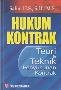 Image of Hukum kontrak teori & teknik penyusunan kontrak