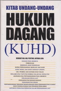 Image of Kitab undang-undang hukum dagang (KUHD)