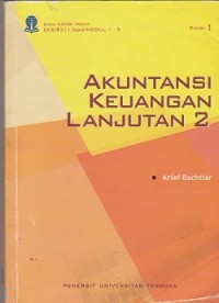 Image of Materi pokok akuntansi keuangan lanjutan 2;1-9/EKS14311/3 sks