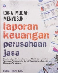 Image of Cara mudah menyusun laporan keuangan perusahaan jasa