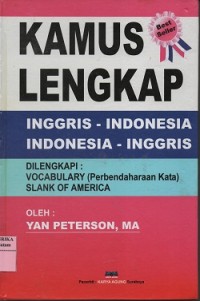 Image of Kamus lengkap Inggris-Indonesia Indonesia - Inggris dilengkapi : vocabulary (perbendaharaan kata) slank of America