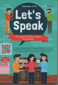 Image of Let's speak : percakapan bahasa Inggris tanpa ribet
