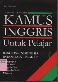 Image of Kamus Inggris untuk pelajar = dictionary for students