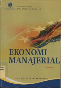 Image of Materi pokok ekonomi manajerial; 1-9