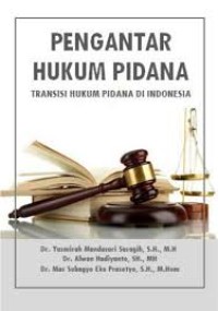 Image of Pengantar Hukum Pidana: Transisi Hukum Pidana Di Indonesia