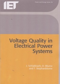 Image of Voltage quality in electrical power systems